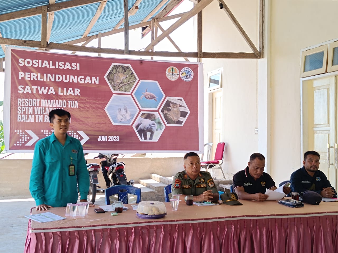 Sosialisasi Peraturan Perundangan Bidang Kehutanan dan Perlindungan Tumbuhan Satwa Liar TN Bunaken tahun 2023